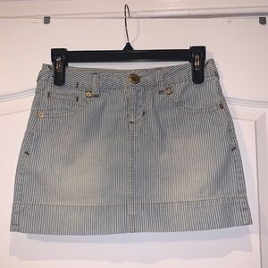 Striped Jean Skirt Size 1